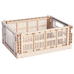 Korb Colour Crate MIX plastikmaterial bunt Medium / 26 x 34 cm - Recycelt - Hay - Bunt