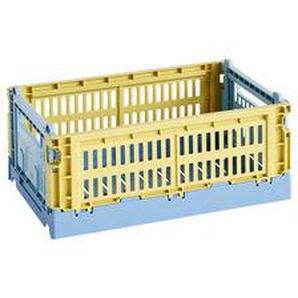 Korb Colour Crate MIX plastikmaterial bunt Small / 17 x 26 cm - Recycelt - Hay - Bunt