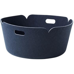 Korb Restore textil blau / Filz - Ø 52 cm - Muuto - Blau