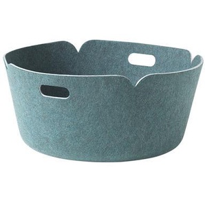 Korb Restore textil blau grün / Filz - Ø 52 cm - Muuto - Grün