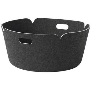 Korb Restore textil schwarz / Filz - Ø 52 cm - Muuto - Schwarz