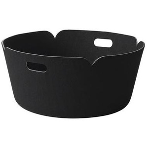 Korb Restore textil schwarz / Ø 52 cm - Muuto - Schwarz