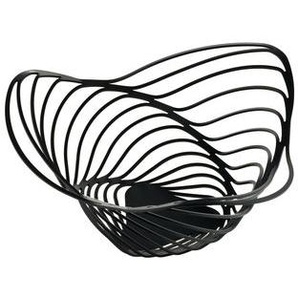 Korb Trinity metall schwarz / Ø 26 x H 12 cm - Alessi - Schwarz