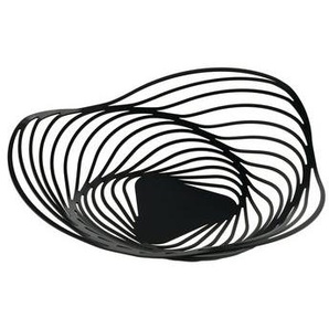 Korb Trinity metall schwarz / Ø 33 x 16 cm - Alessi - Schwarz
