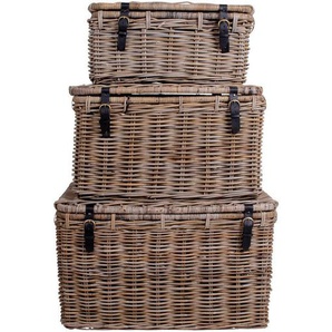 Xxxl Korbset, Natur, Naturmaterialien, 3-teilig, rechteckig, 81x48x51 cm, Spielzeug, Spielzeugkisten