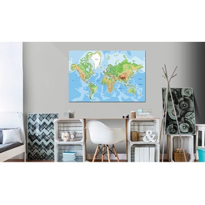 Korkbild World Geography Kork Beige 120 x 80cm