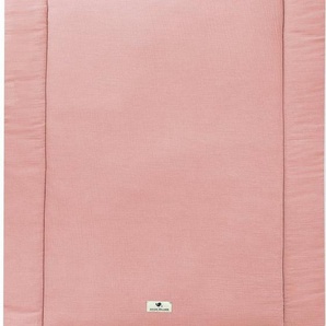 Krabbeldecke Musselin, dusty rose, Julius Zöllner, Made in Germany