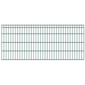 KRAUS Doppelstabmattenzaun Dino-Pro DS-60x40 Zaunelemente grün, 80 cm hoch, 15 Elemente für 30 m, 16 Pfosten Gr. H/L: 80 cm x 30 m, grün Zaunelemente