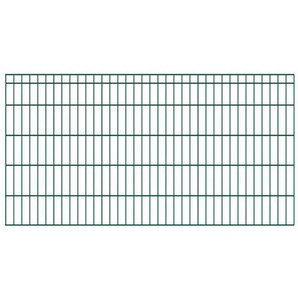 KRAUS Doppelstabmattenzaun Dino-Pro DS-Z42 Zaunelemente grün, 100 cm hoch, 15 Elemente für 30 m, 16 Pfosten Gr. H/L: 100 cm x 30 m, grün Zaunelemente