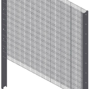 KRAUS Gabionenzaun Gabione-100 Zaunelemente Gr. H/L: 89,1 cm x 1,20 m H/L: 89,1 cm, grau (anthrazit) Zaunelemente