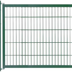 KRAUS Zaundoppeltür Kombitor Tore BxH: 298,4x100 cm, Komplett inkl. Torpfosten 6x6 cm Gr. B/H: 298,4 cm x 100 cm, grün Sichtschutz
