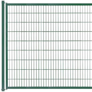 KRAUS Zaundoppeltür Kombitor Tore BxH: 398,4x180 cm, Komplett inkl. Torpfosten 8x8 cm Gr. B/H: 398,4 cm x 180 cm, grün Sichtschutz