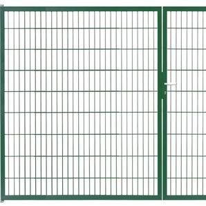 KRAUS Zaundoppeltür Kombitor Tore Gr. B/H: 298,4 cm x 180 cm, grün Sichtschutz