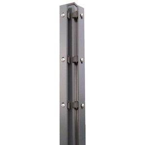 KRAUS Zaunpfosten Modell P mit Edelstahlplättchen Zaunpfosten 4x6x160 cm, für Höhe 103 cm Gr. 1 St. Stück, grau (anthrazit) Zaunpfosten