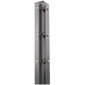KRAUS Zaunpfosten Modell P mit Edelstahlplättchen Zaunpfosten 4x6x160 cm, für Höhe 103 cm grau (anthrazit) Zaunpfosten