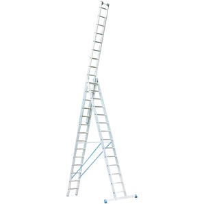 KRAUSE Doppelleiter STABILO Leitern Gr. B/H: 50 cm x 410 cm, silberfarben Leitern