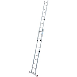 KRAUSE Schiebeleiter Corda Leitern Gr. B/H/L: 89 cm x 530 cm x 530 cm, grau (aluminiumfarben) Leitern