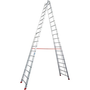 KRAUSE Stehleiter STABILO Leitern Gr. B/H: 92 cm x 515 cm, silberfarben Leitern