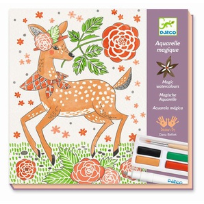 Kreativset für Kinder, Aquarell Workshop, Rehkitz im Wald, ab 8 Jahren, von Djeco