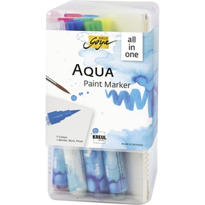 Kreul Solo Goya Aqua Paint Marker Powerpack All-in-one 17 Stifte GLO663201224