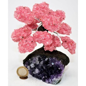 Kristallglas Rosenquarz Geode auf Amethyst The Love Tree Borehamwood