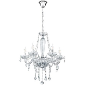 Kronleuchter III Ø 72cm Silber/Durchsichtig Hauptmaterial: Glas Sekundärmaterial: Stahl, verchromt E14