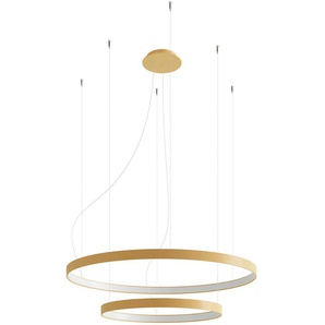 Kronleuchter SOLLUX LIGHTING RIO Lampen Gr. 1 flammig, Höhe: 150 cm, goldfarben (golden) Pendelleuchte LED Hängeleuchten und Pendelleuchten