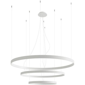 Kronleuchter SOLLUX LIGHTING RIO Lampen Gr. 1 flammig, Höhe: 150 cm, weiß Pendelleuchte LED Hängeleuchten und Pendelleuchten