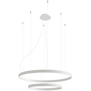 Kronleuchter SOLLUX LIGHTING RIO Lampen Gr. Höhe: 150 cm, weiß Pendelleuchte LED Hängeleuchten und Pendelleuchten