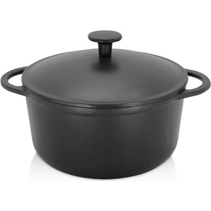 Krüger Fleischtopf Eisenguss Fleischtopf mit Deckel RUSTICA, Gusseisen (1-tlg), für Induktions-Kochfelder geeignet