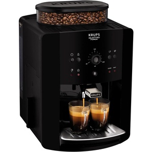 KRUPS Kaffeevollautomat EA8110 Arabica Quattro Force Kaffeevollautomaten 1450 Watt, Wassertankkapazität: 1,8 Liter, Pumpendruck: 15 bar schwarz Kaffeevollautomat