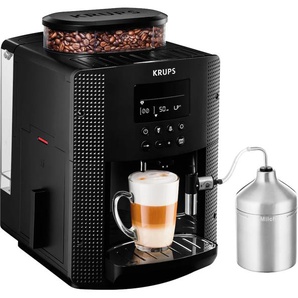 KRUPS Kaffeevollautomat EA8160 Essential Espresso Kaffeevollautomaten Wassertankkapazität: 1,7 Liter, inkl. Auto Cappuccino XS6000 Set schwarz Kaffeevollautomat