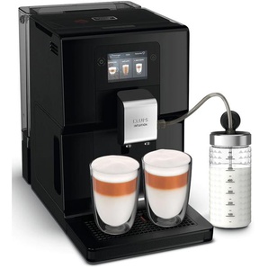 KRUPS Kaffeevollautomat EA8738 Intuition Preference Kaffeevollautomaten inkl. Milchbehälter, intuitives Lichtsystem, 11 Getränke, OTC-System schwarz Kaffeevollautomat