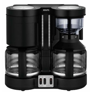 Krups KM 8508 Doppel-Automat Kombiautomat Kaffee/Tee Duothek Plus Schwarz KM8508