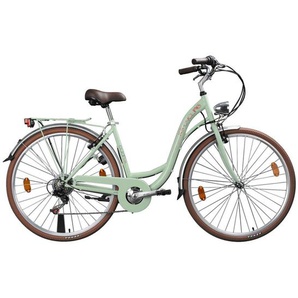 KS Cycling Citybike, Mintgrün, Metall, 180x70 cm, female, Freizeit, Sport & Fitness, Fahrräder