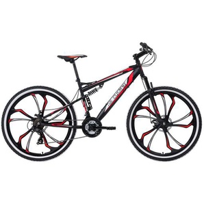 KS Cycling Mountainbike, Rot, Schwarz, Metall, 139x80x21 cm, Freizeit, Sport & Fitness, Fahrräder
