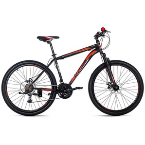 KS Cycling Mountainbike, Rot, Schwarz, Metall, 134x20.5x74 cm, Freizeit, Sport & Fitness, Fahrräder