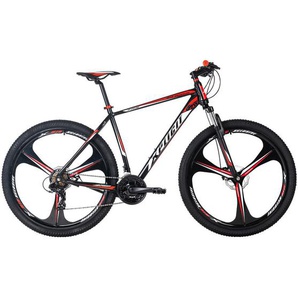 KS Cycling Mountainbike Hardtail Xplicit 582M, Rot, Schwarz, Metall, 139x76x21 cm, Freizeit, Sport & Fitness, Fahrräder