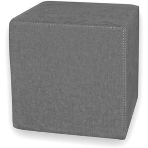 Kubi – Sitzwürfel mit Polsterstoff und Füßen, in fünf Farben