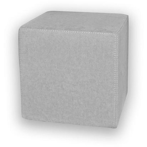 Kubi – Sitzwürfel mit Polsterstoff und Füßen, in fünf Farben