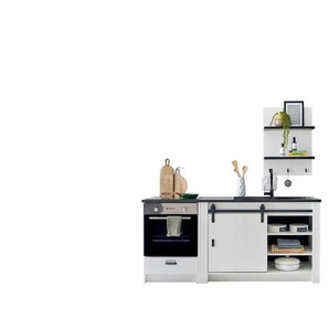 Küche Set 3-teilig KD Landhaus Soft Close  Sherwood ¦ weiß ¦ Maße (cm): B: 133 H: 93