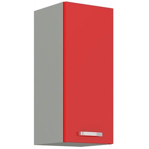 Küchen Hängeschrank 30 Glanz Rot Grau Küchenzeile Küchenblock Küche Rose Bianca