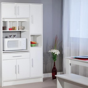 Küchenbuffet Buffetschrank mit 5 Türen & 1 Schublade - Weiß - MADY