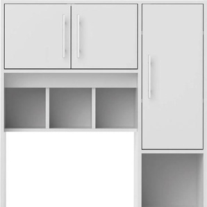 Küchenbuffet TEMAHOME Louise Schränke Gr. B/H/T: 91 cm x 180 cm x 40 cm, 6 St., weiß Anrichten Buffets ausziehbarer Schrank, mit Fach für eine Mikrowelle, Höhe 180 cm