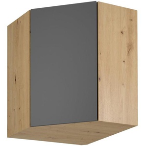 Kücheneckschrank mit einer Tür LAUREN 60 cm grau Links