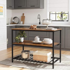 Kücheninsel Jamban 120 x 90 x 60cm Braun