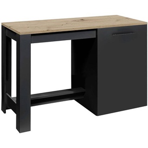 Kücheninsel Minto 138 x 91 x 56cm Schwarz