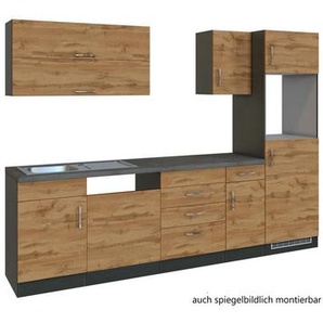 Küchenleerblock , Eiche , 270x200x60 cm , individuell planbar , Küchen, Küchenmöbel, Küchenzeilen ohne Geräte