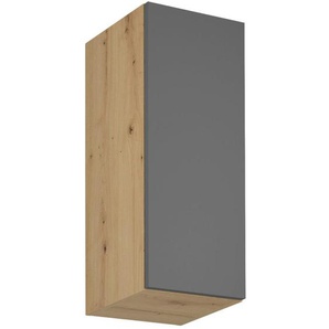Küchenoberschrank mit einer Tür LAUREN 30 cm grau Links