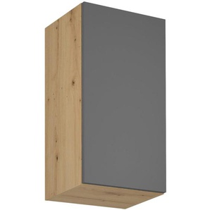 Küchenoberschrank mit einer Tür LAUREN 40 cm grau Rechts